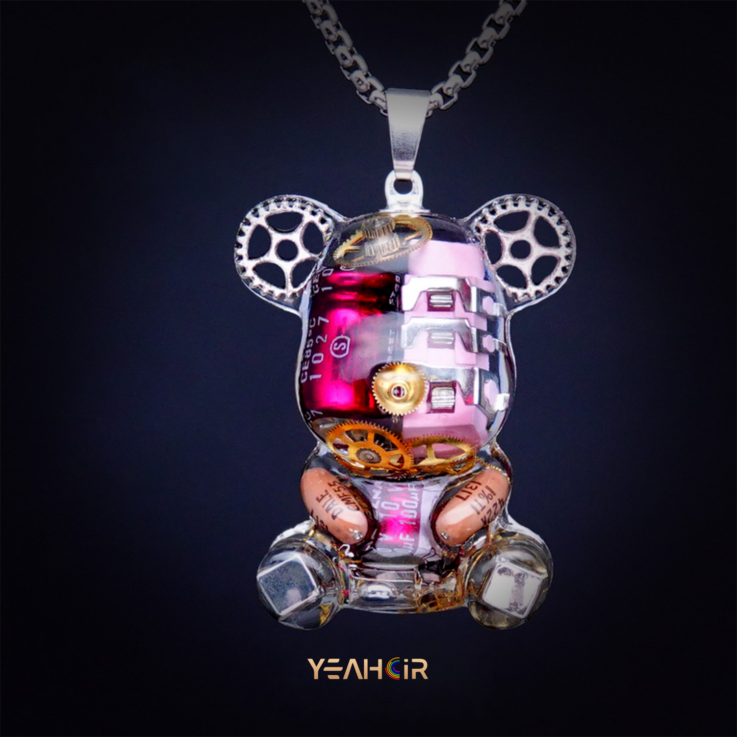 Mechanical Small Bear:Necklace