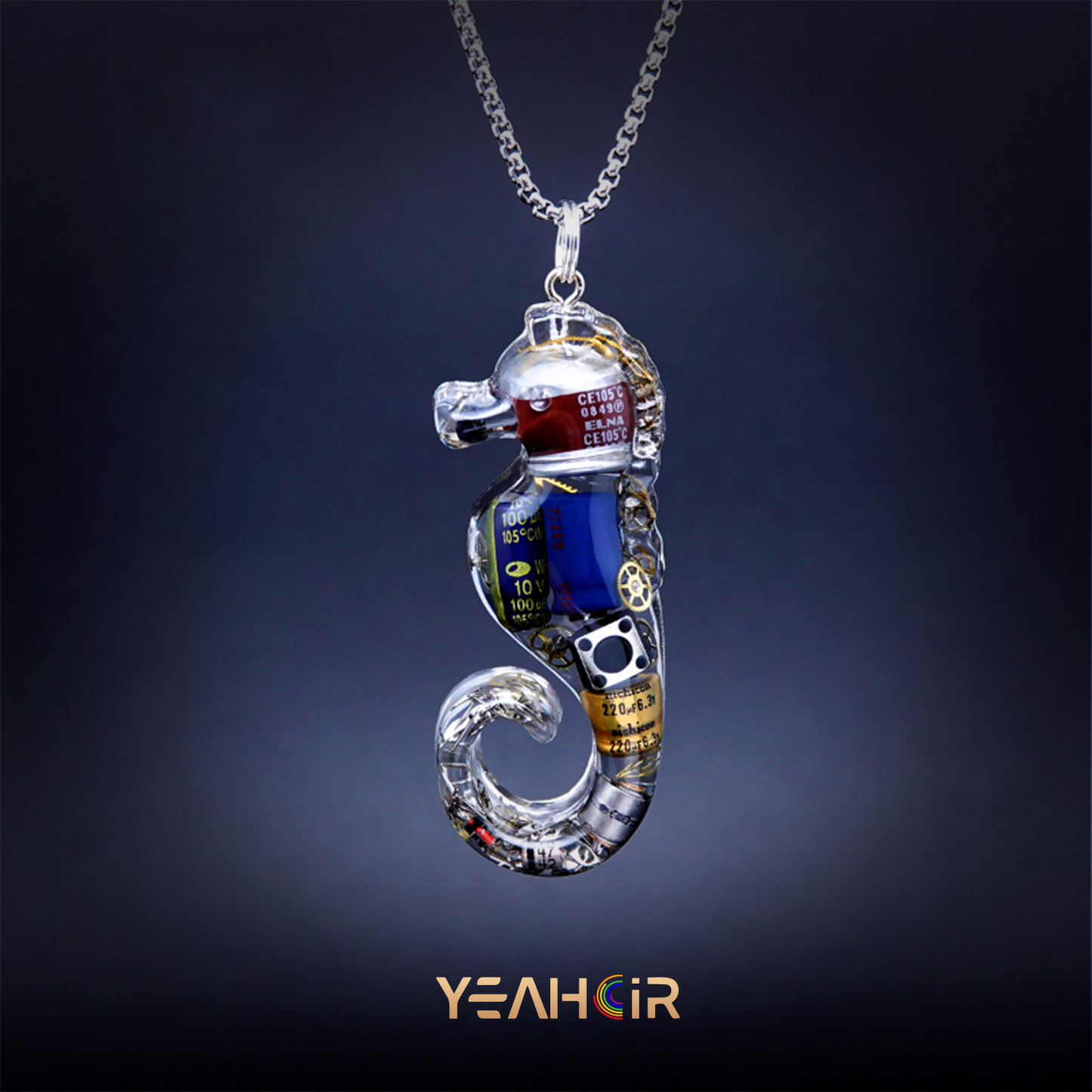 Cyberpunk Seahorse: Necklace