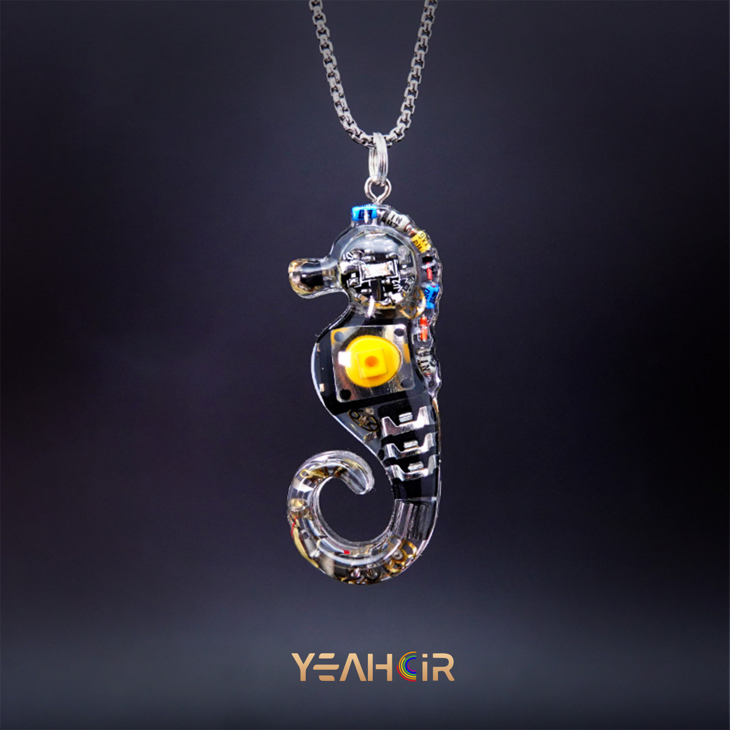 Cyberpunk Seahorse: Necklace