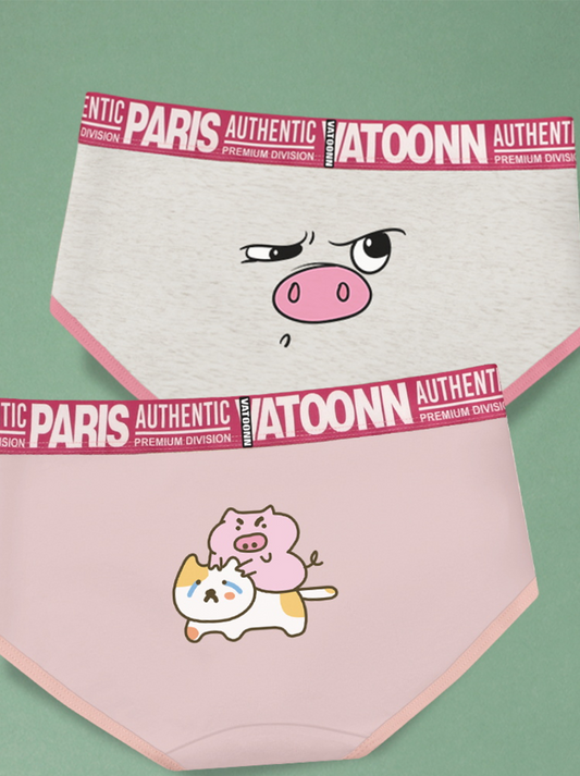 Pig With Dog:Briefs