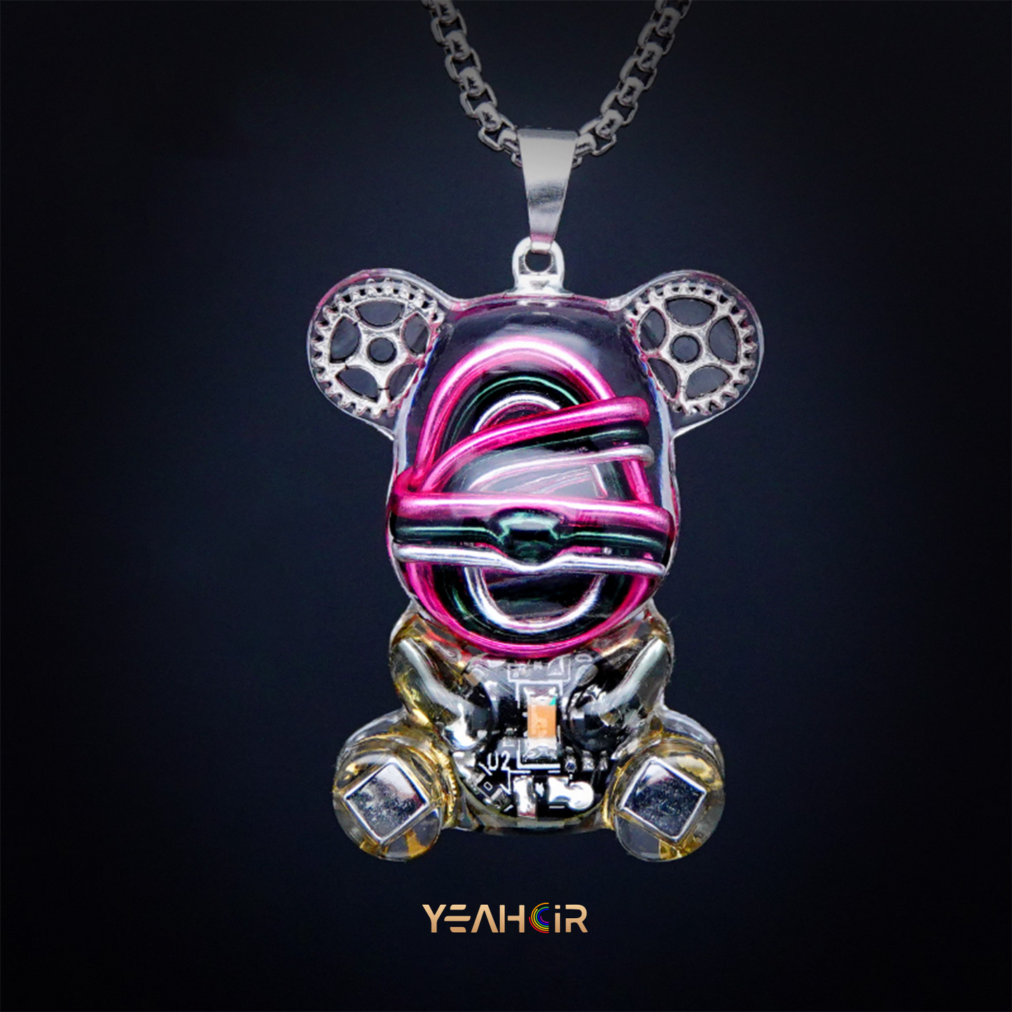 Mechanical Small Bear:Necklace