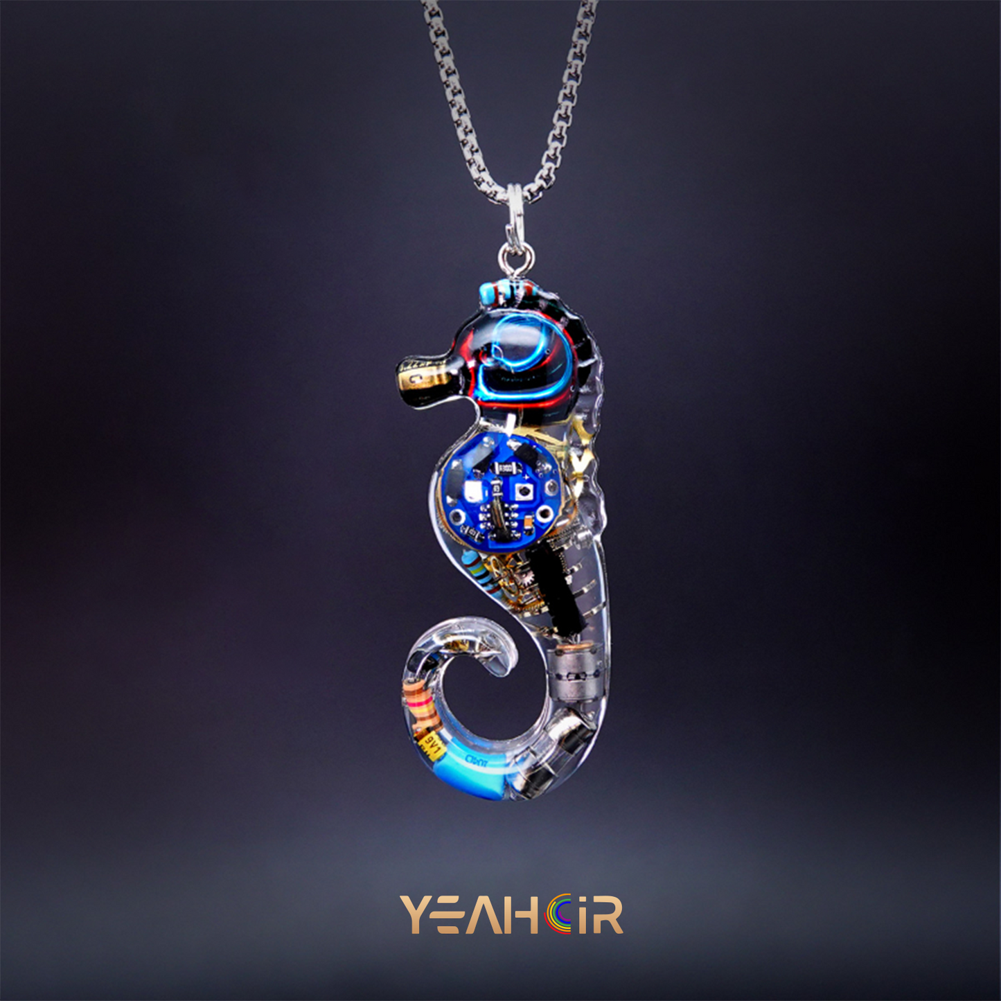 Cyberpunk Seahorse: Necklace