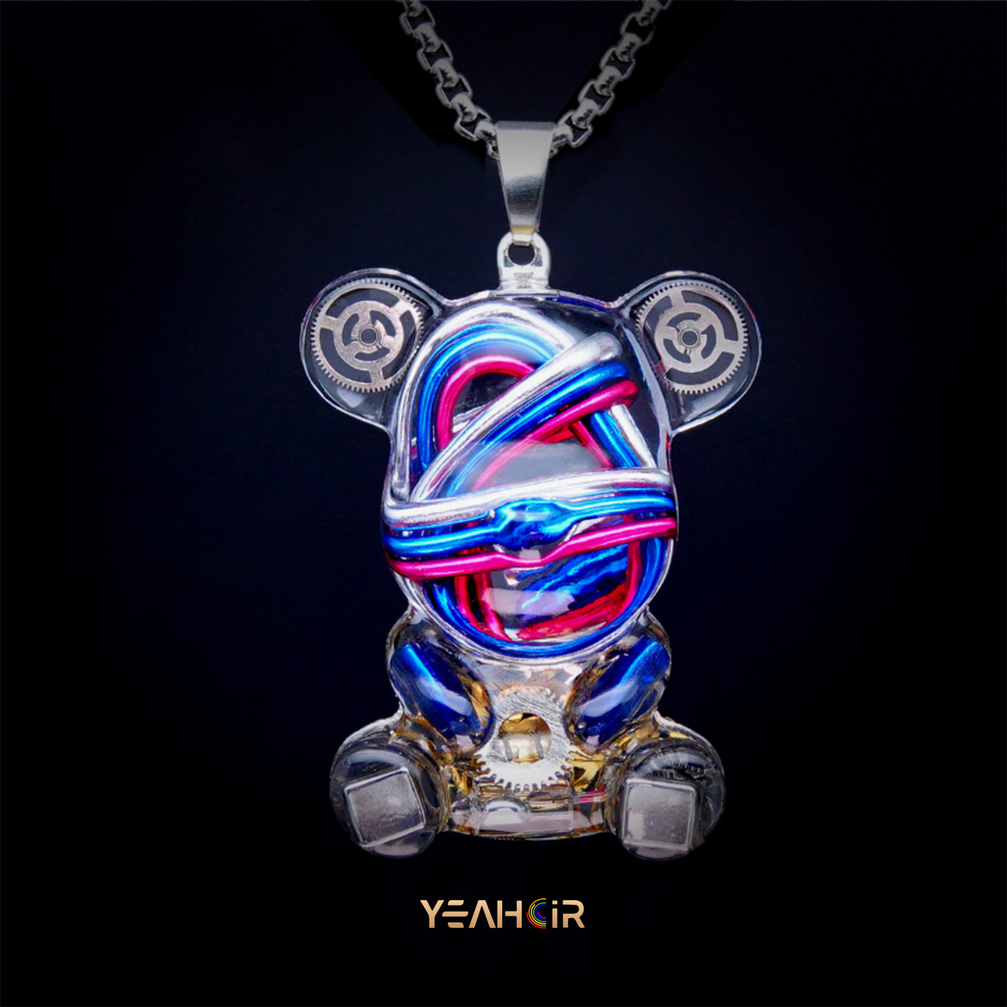 Mechanical Small Bear:Necklace