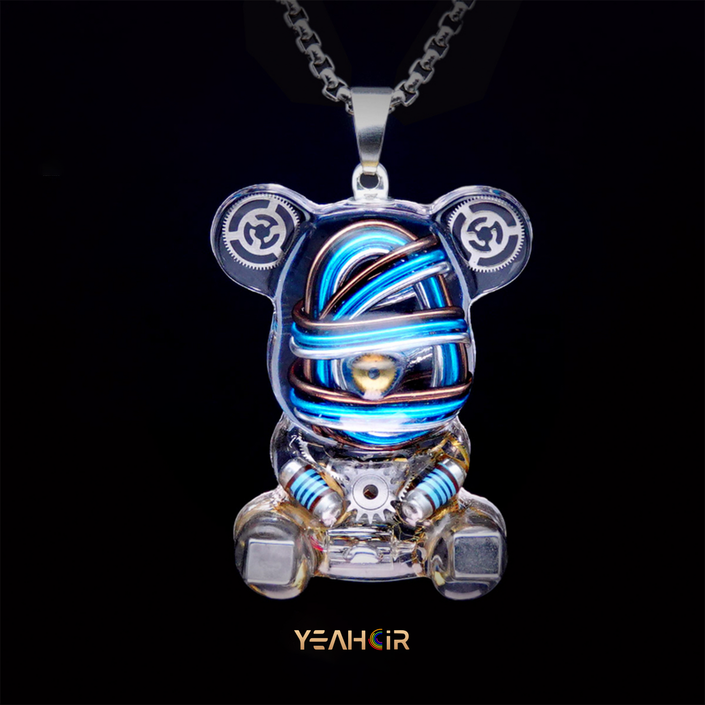 Mechanical Small Bear:Necklace