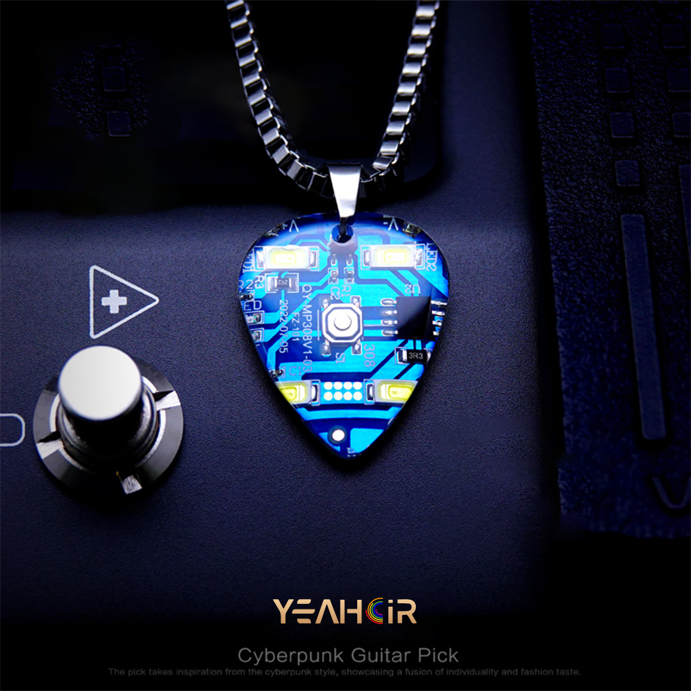 Electric guitar pick: necklace