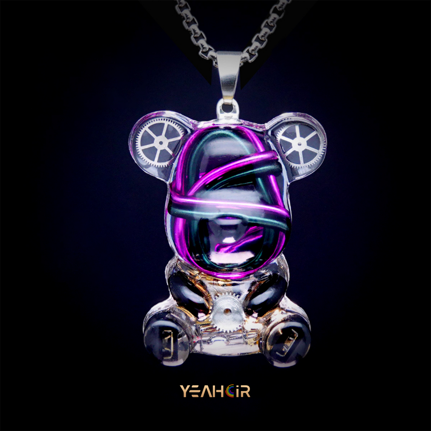 Mechanical Small Bear:Necklace