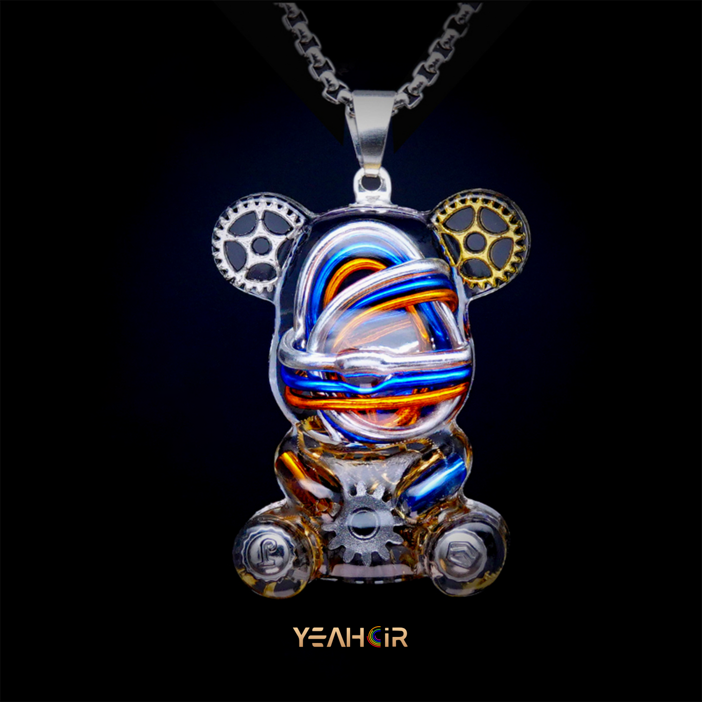 Mechanical Small Bear:Necklace