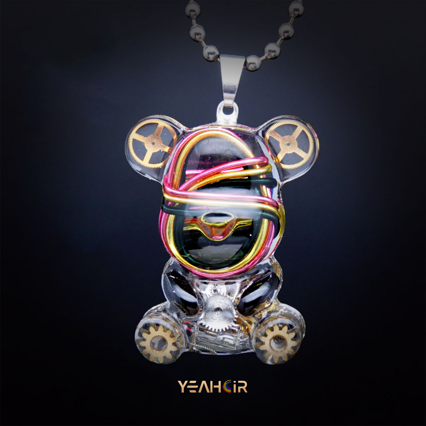 Mechanical Small Bear:Necklace