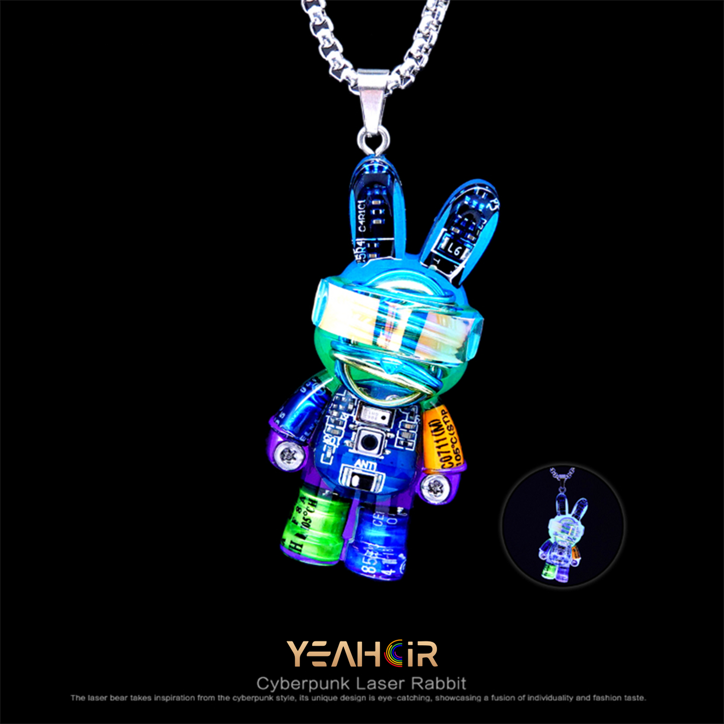 Laser Rabbit: Necklace