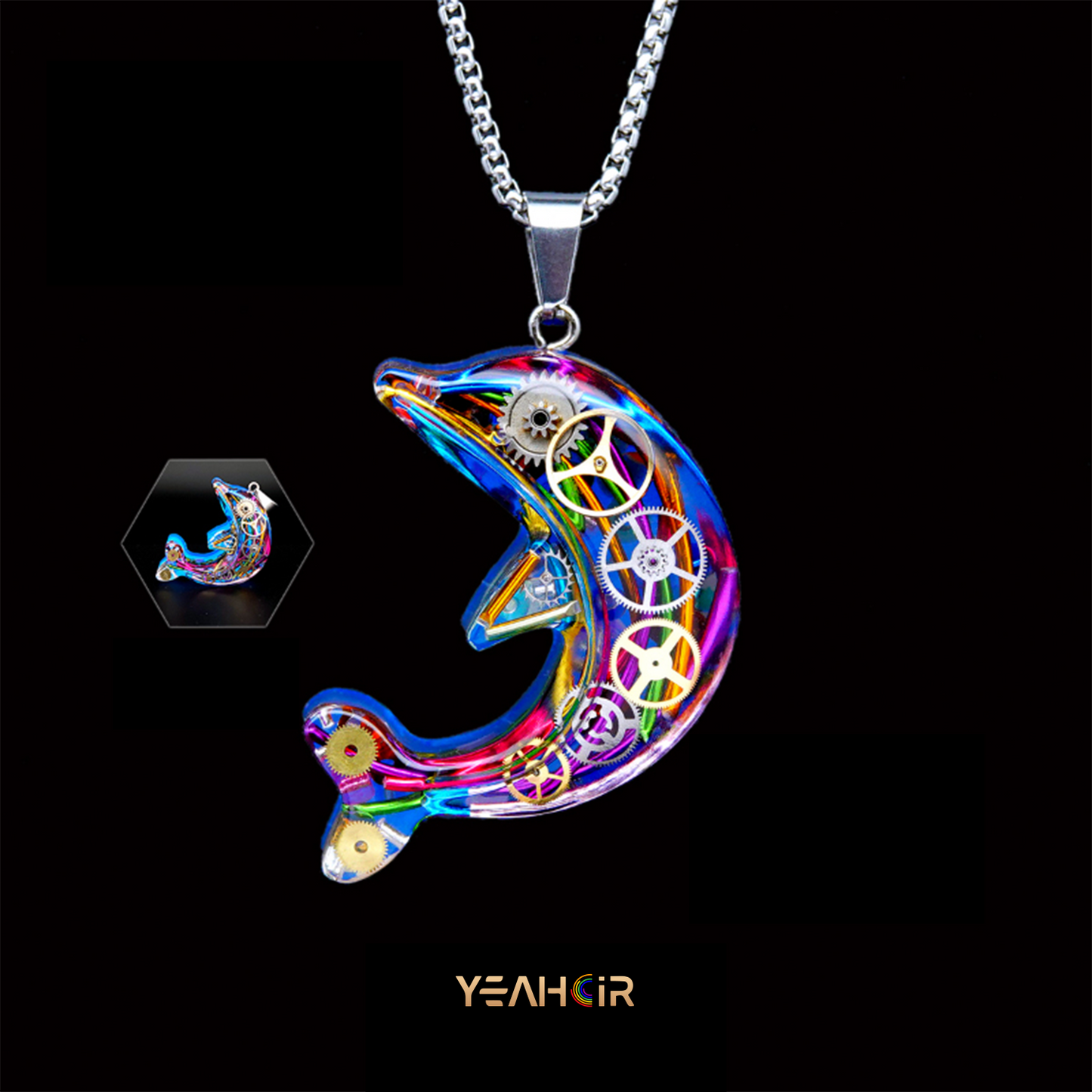 Cyberpunk Dolphin: Necklace