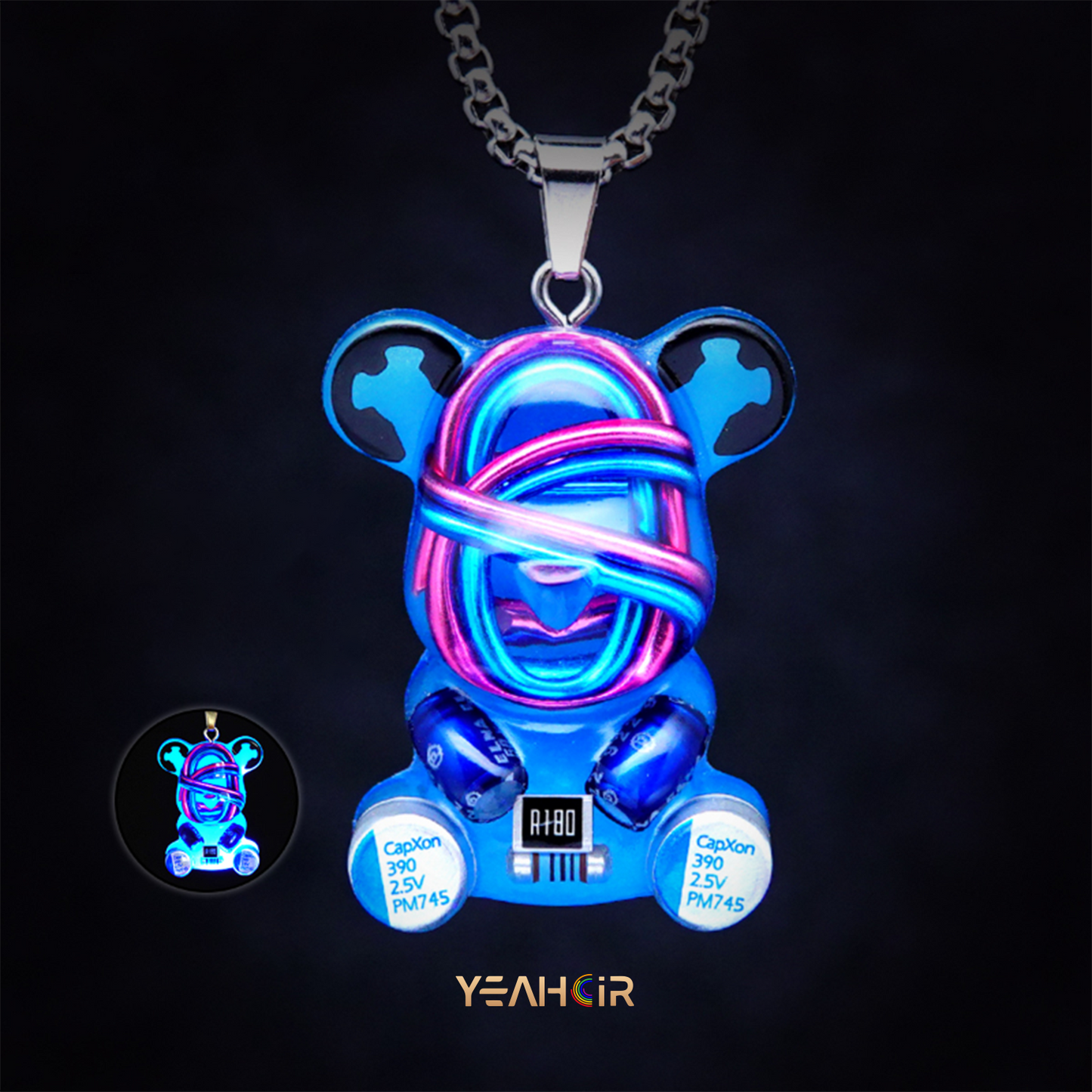 Mechanical Small Bear:Necklace