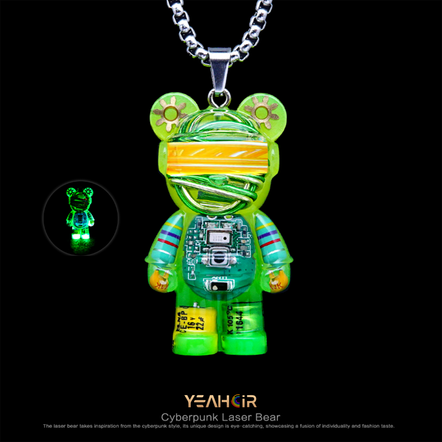 Laser Bear: Necklace