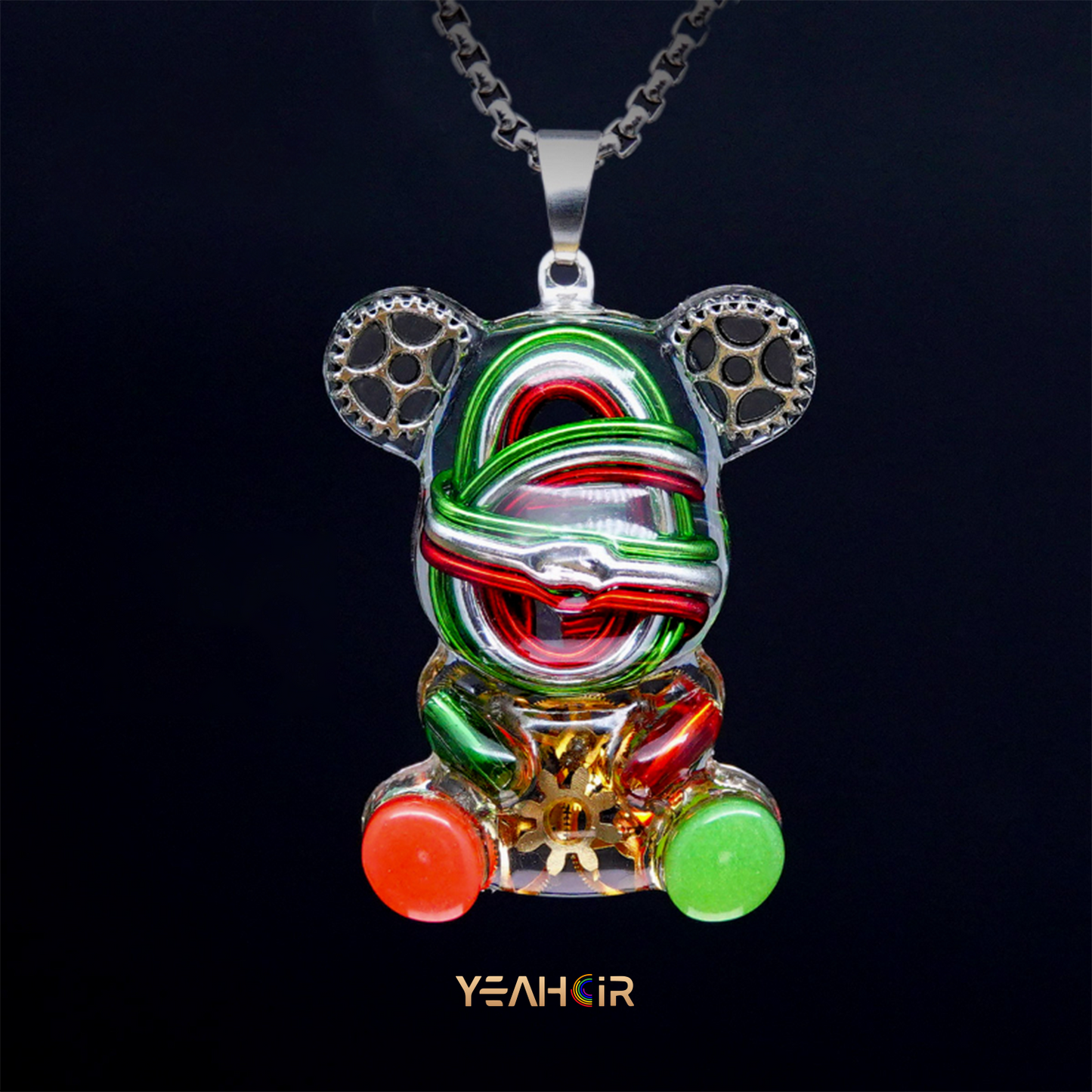 Mechanical Small Bear:Necklace