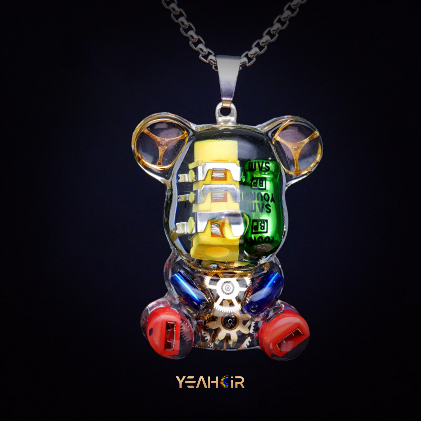 Mechanical Small Bear:Necklace