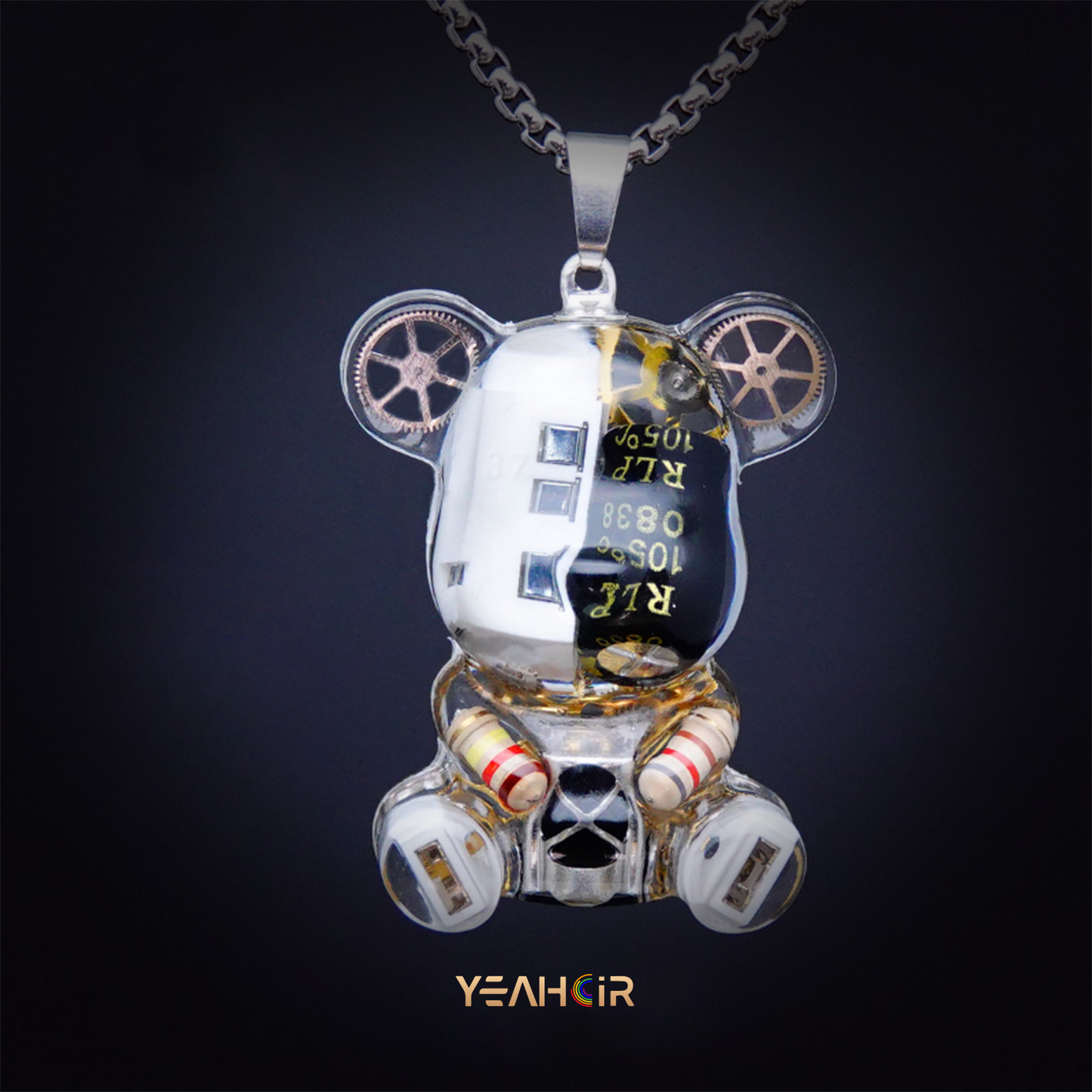 Mechanical Small Bear:Necklace