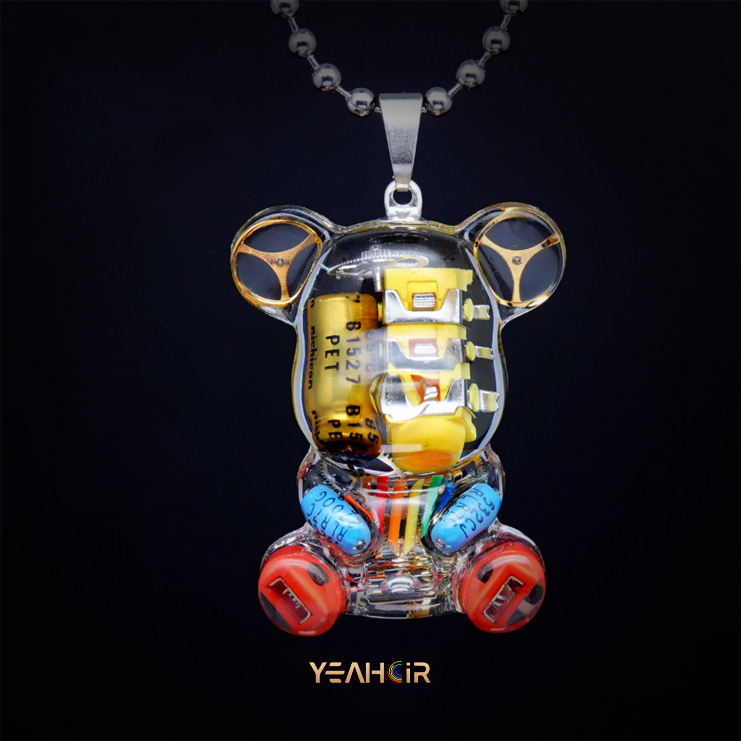 Mechanical Small Bear:Necklace