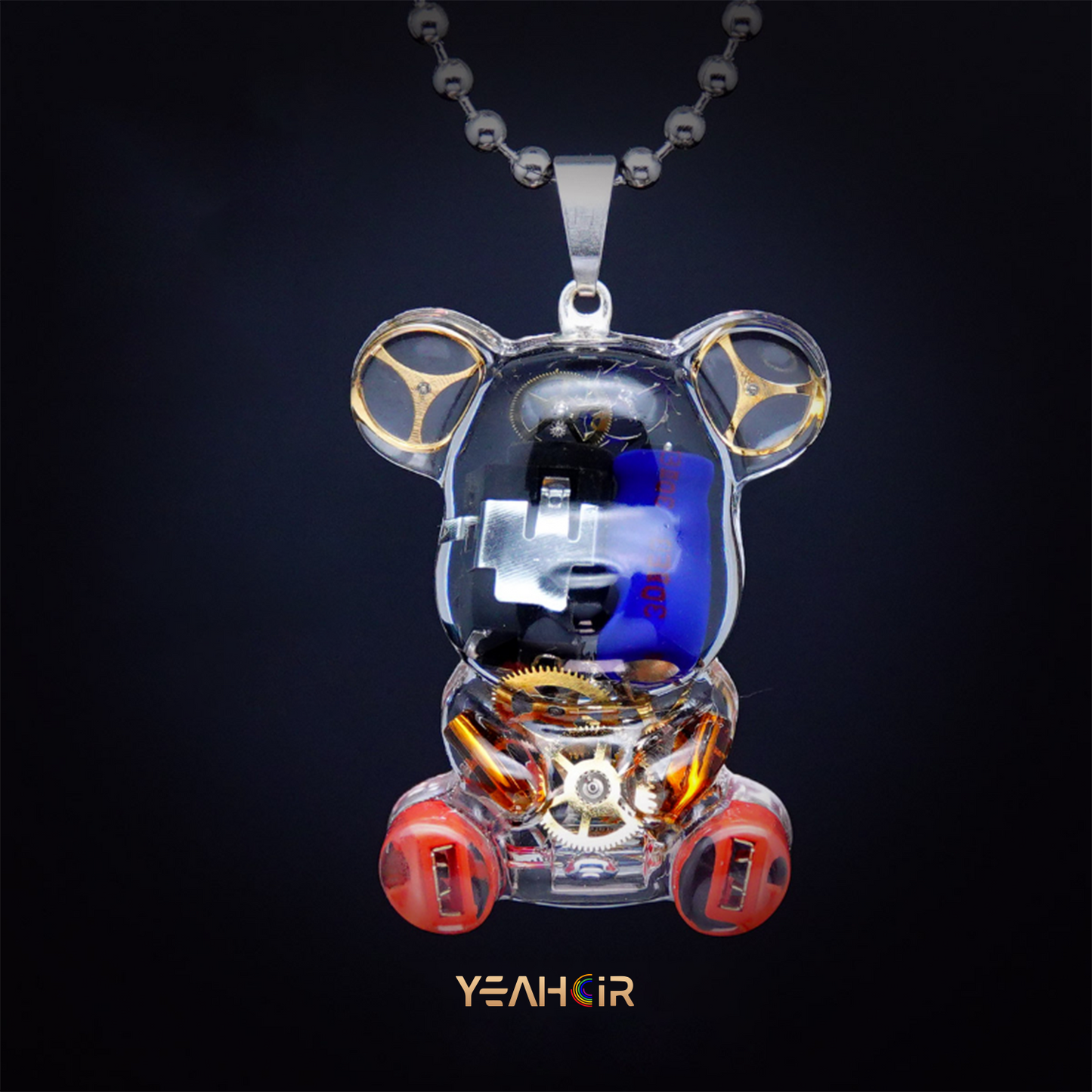 Mechanical Small Bear:Necklace