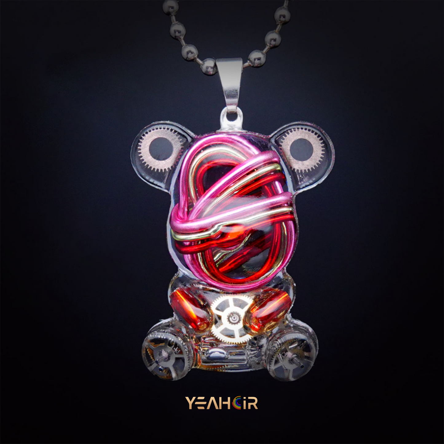 Mechanical Small Bear:Necklace