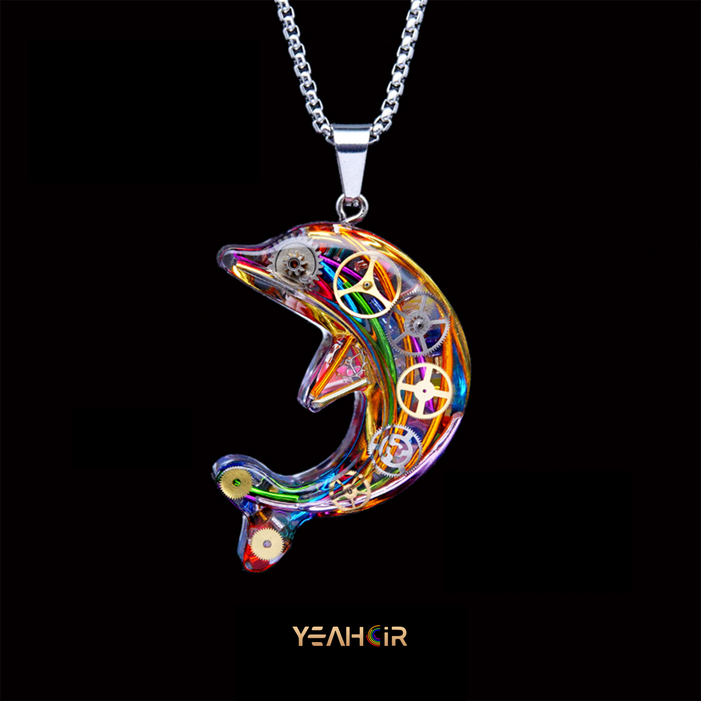 Cyberpunk Dolphin: Necklace