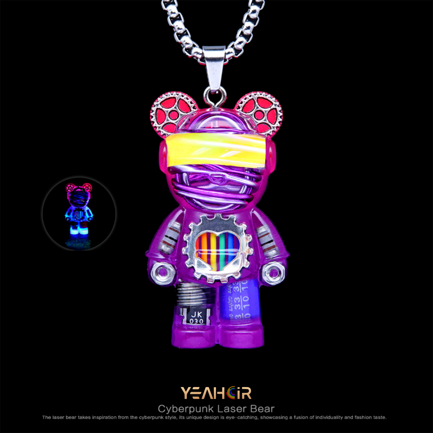 Laser Bear: Necklace