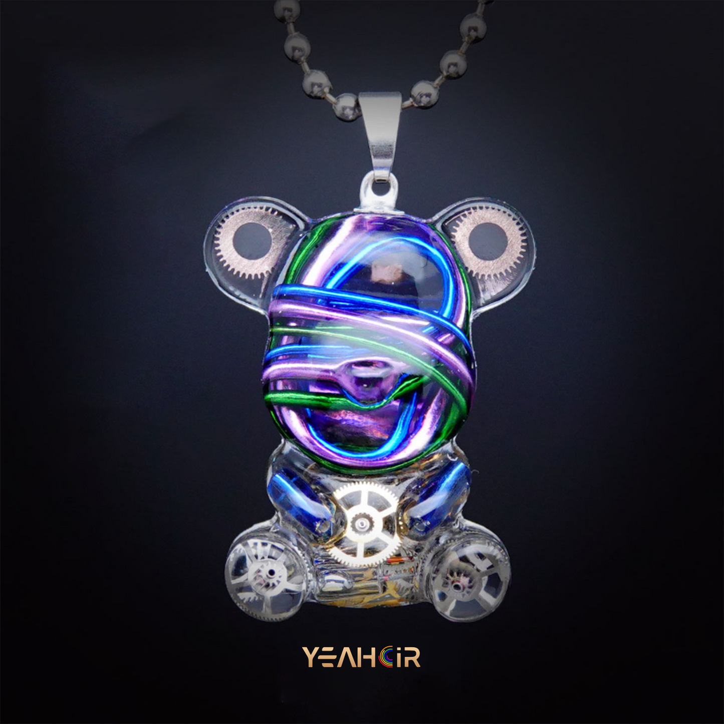 Mechanical Small Bear:Necklace