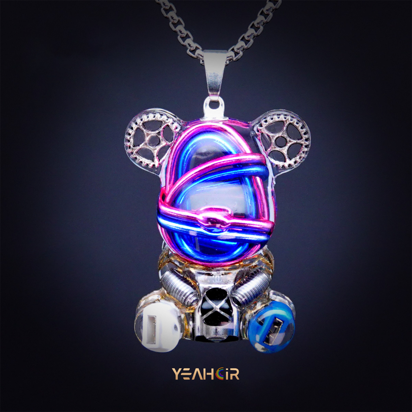 Mechanical Small Bear:Necklace