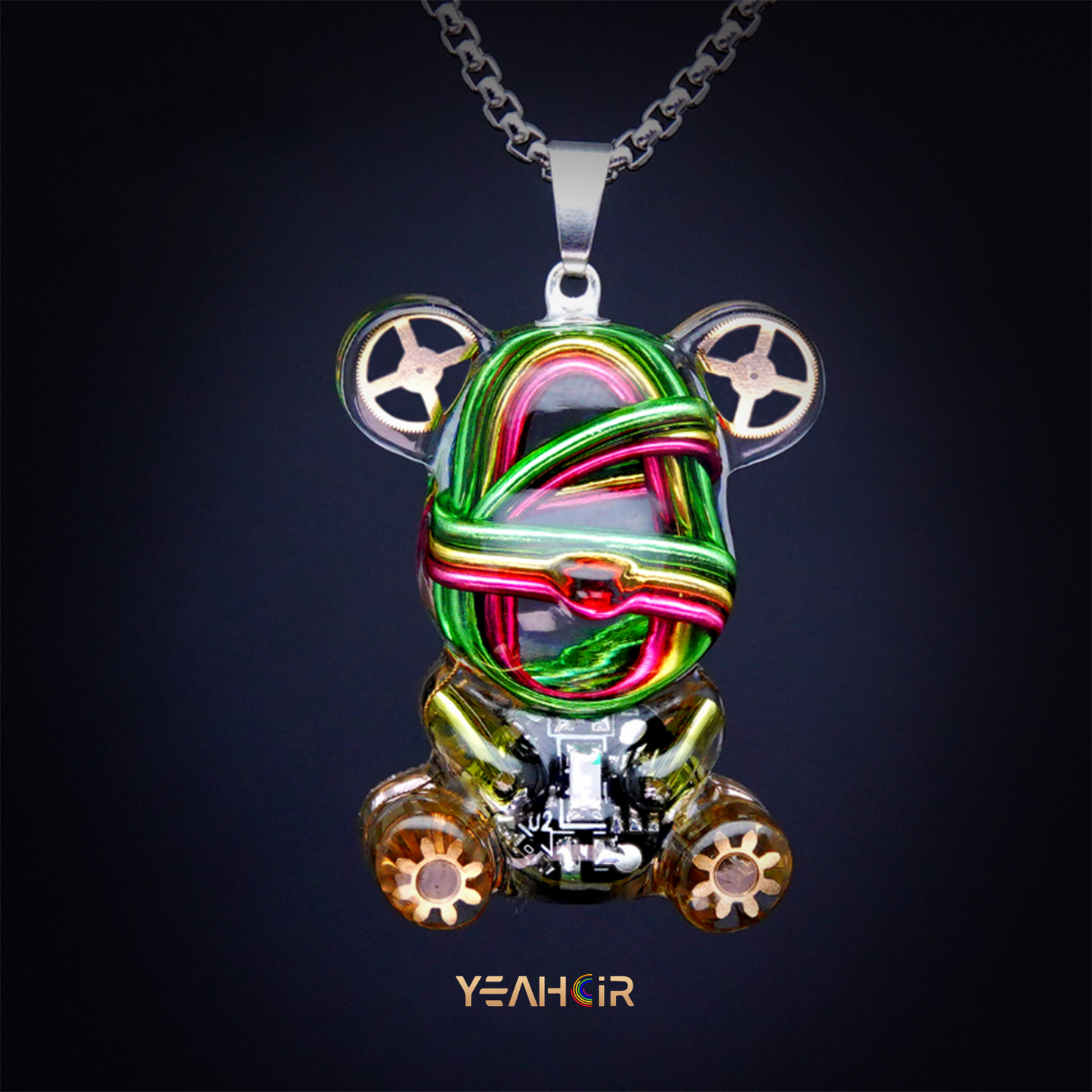 Mechanical Small Bear:Necklace