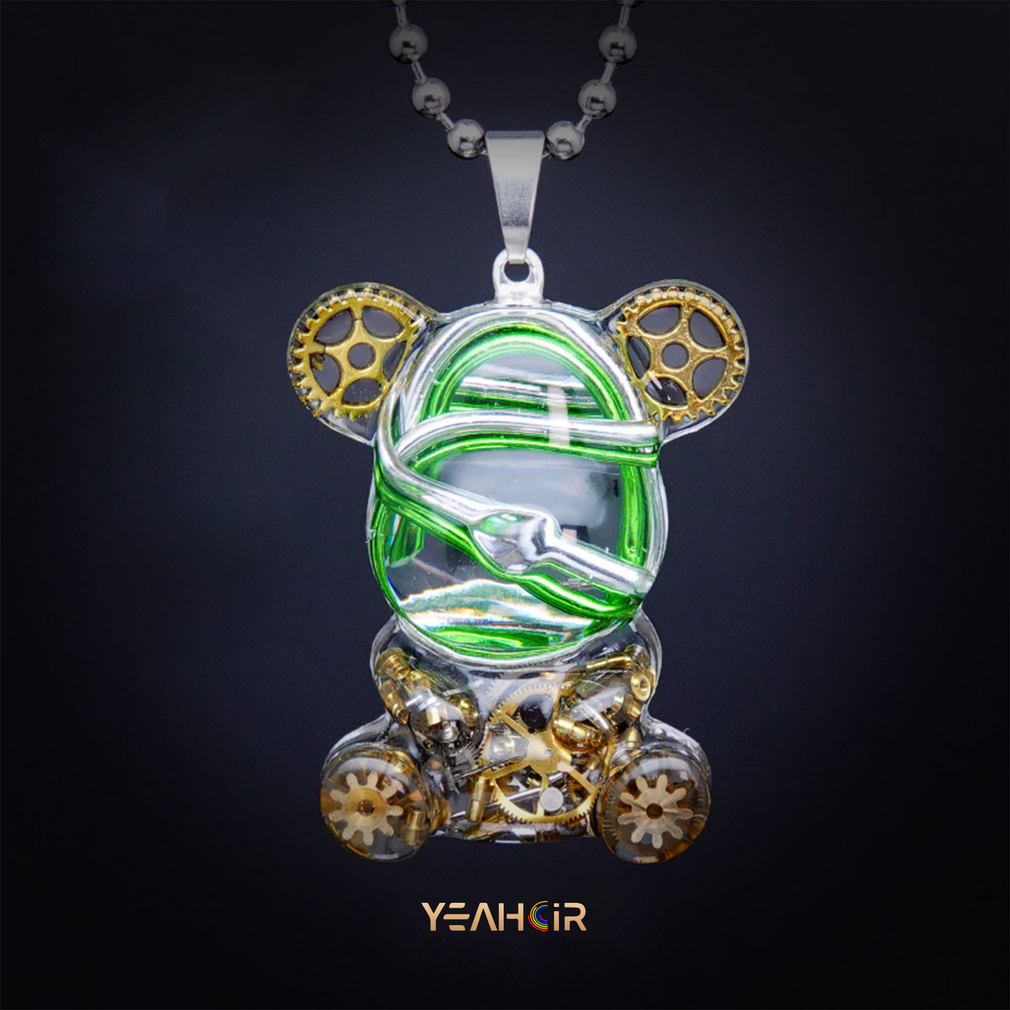 Mechanical Small Bear:Necklace