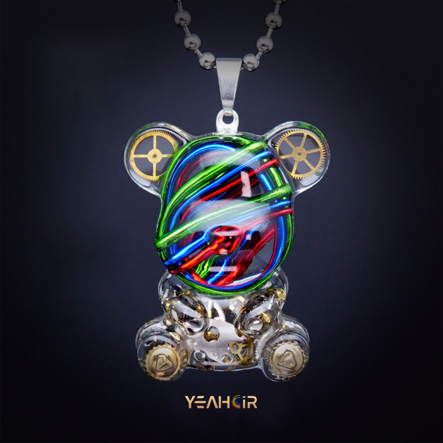 Mechanical Small Bear:Necklace