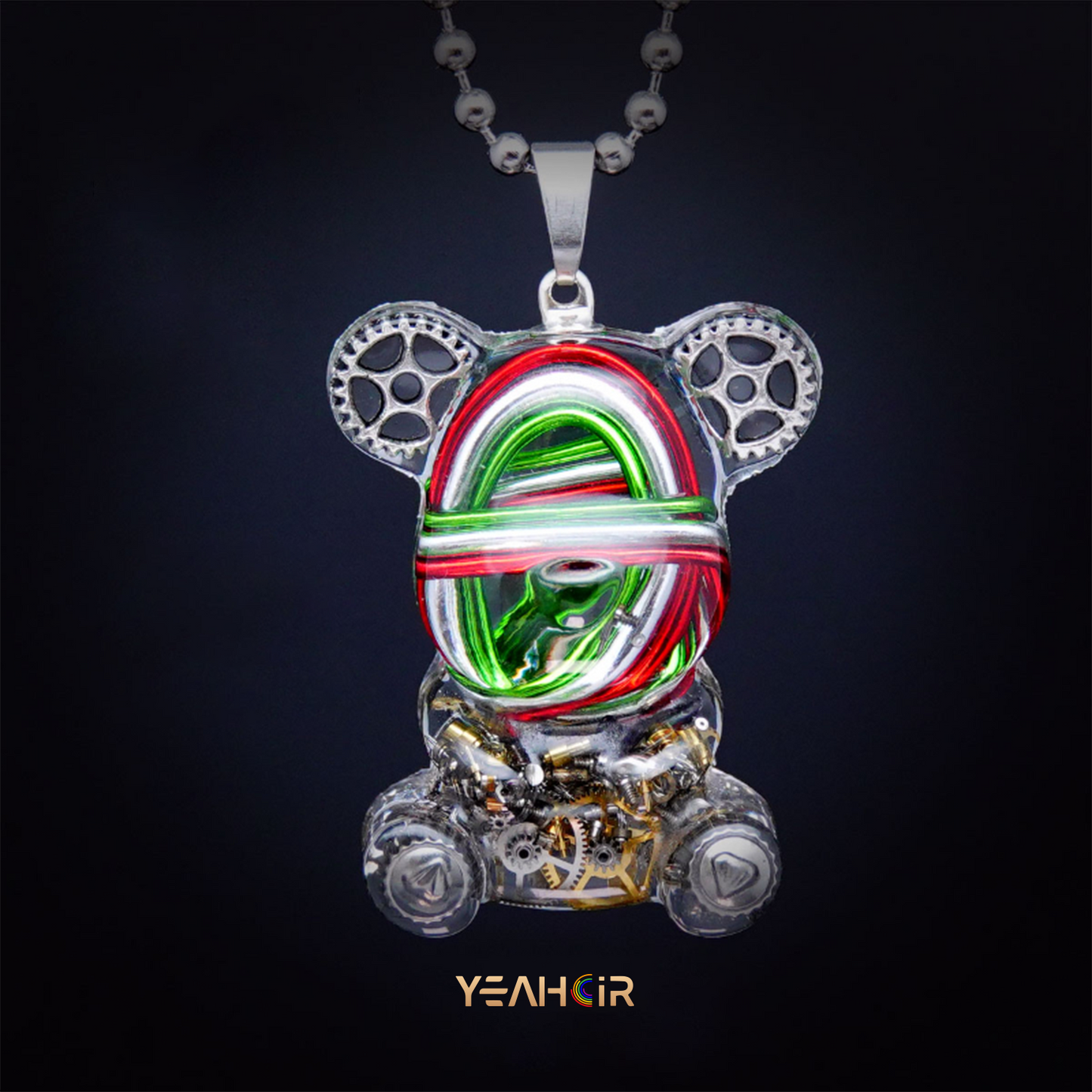 Mechanical Small Bear:Necklace