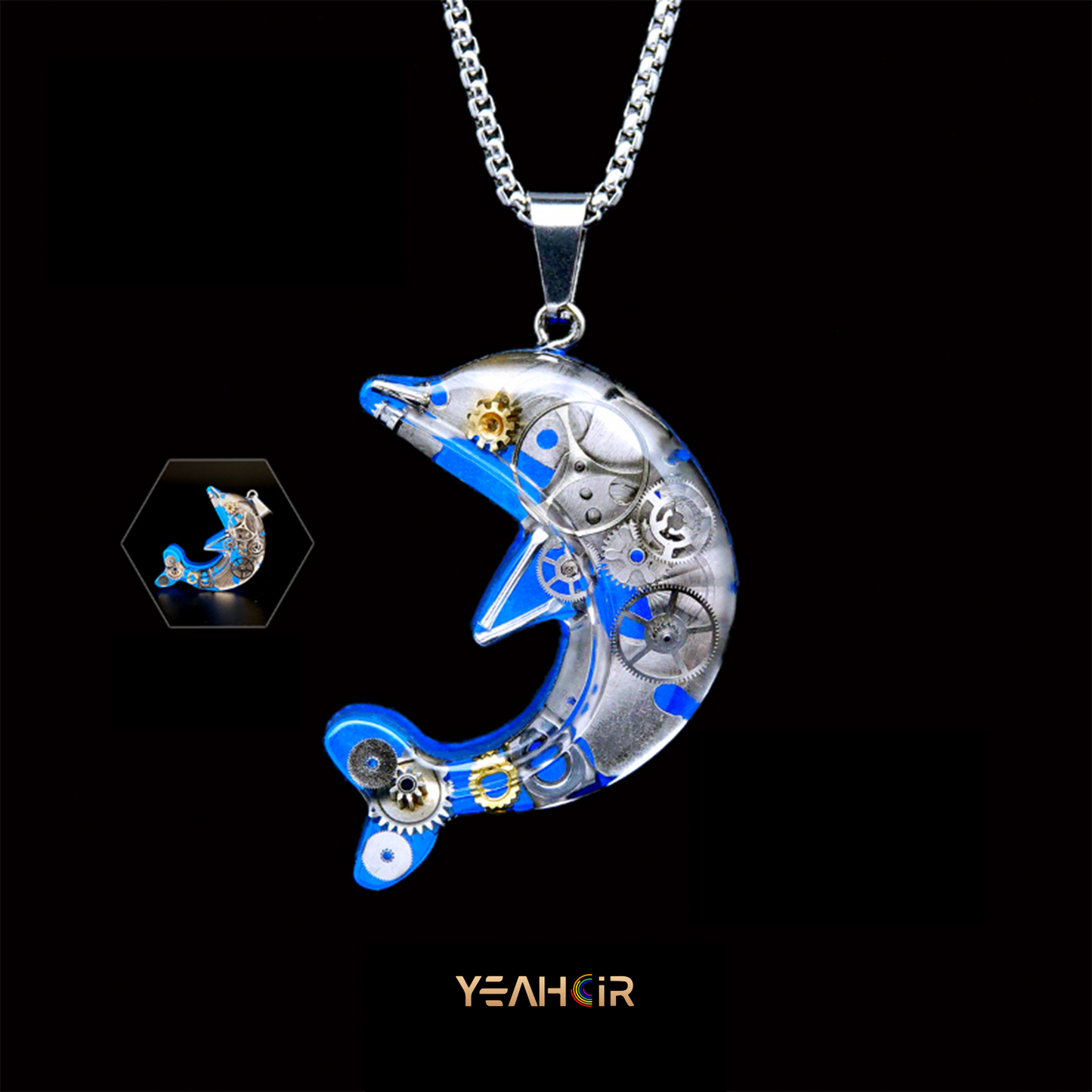 Cyberpunk Dolphin: Necklace