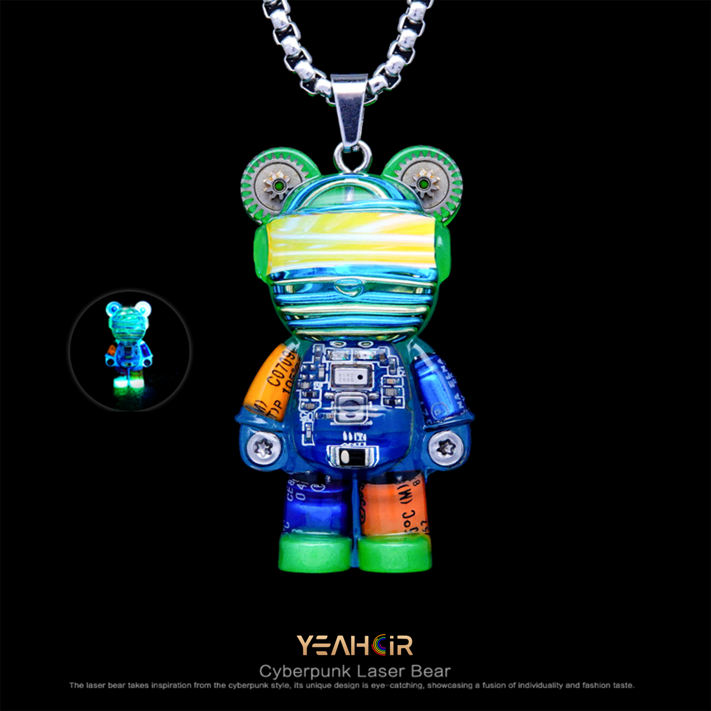 Laser Bear: Necklace