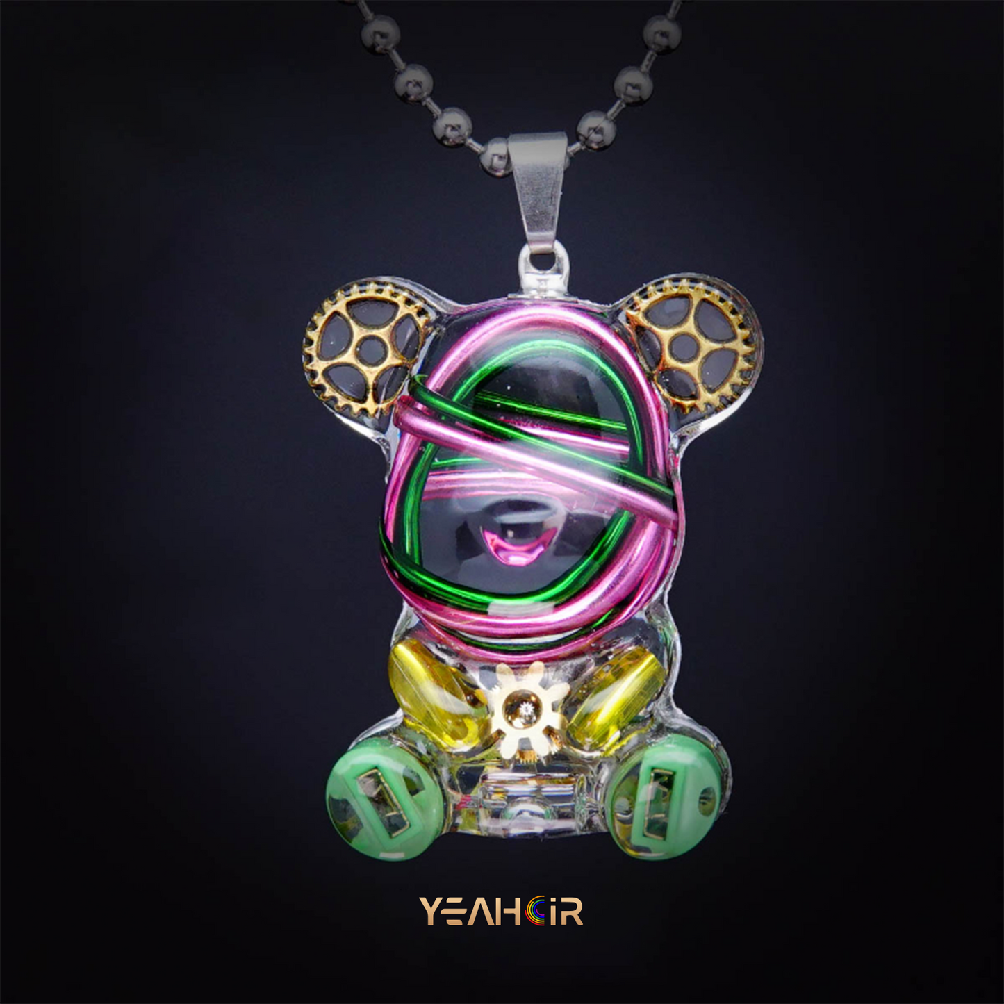 Mechanical Small Bear:Necklace