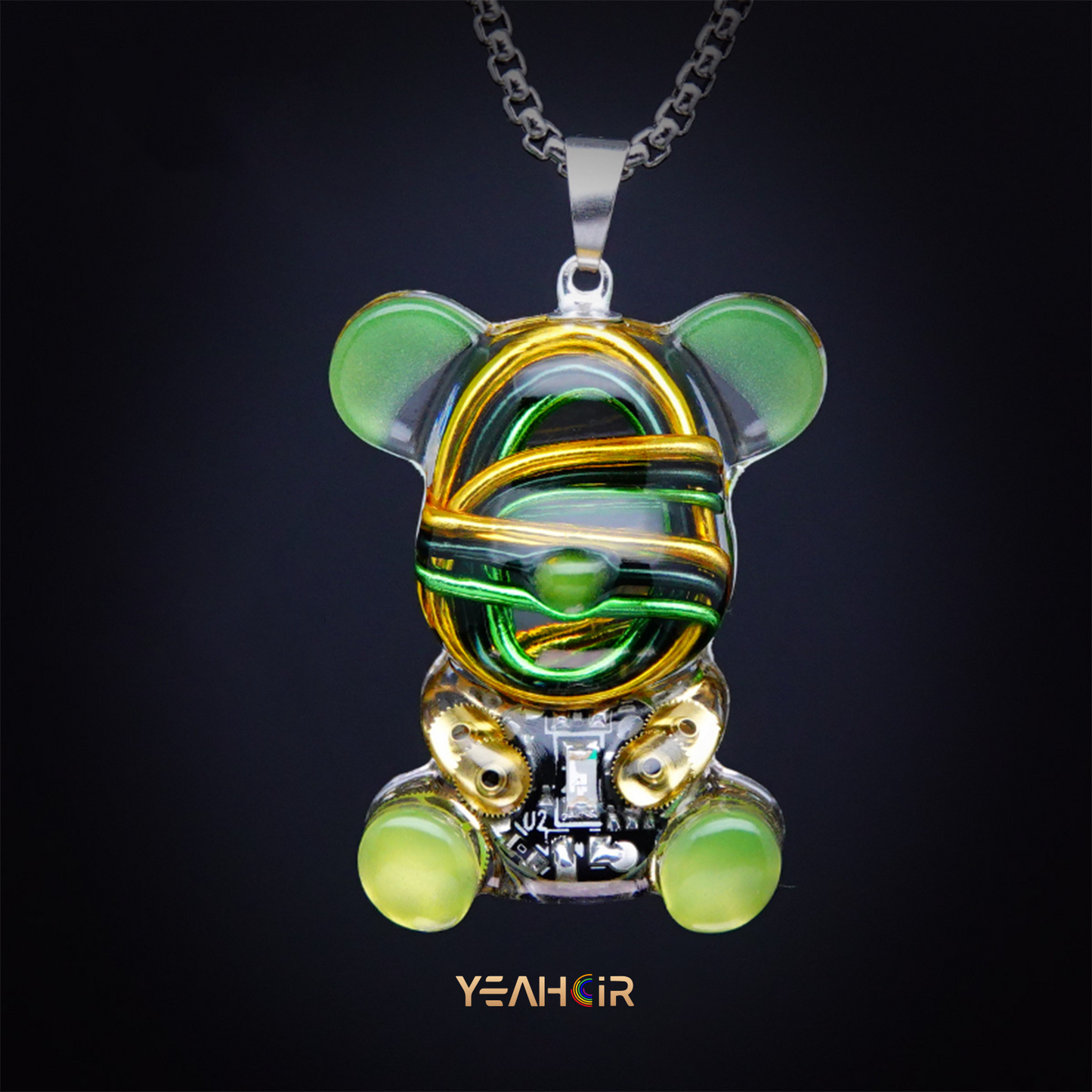 Mechanical Small Bear:Necklace