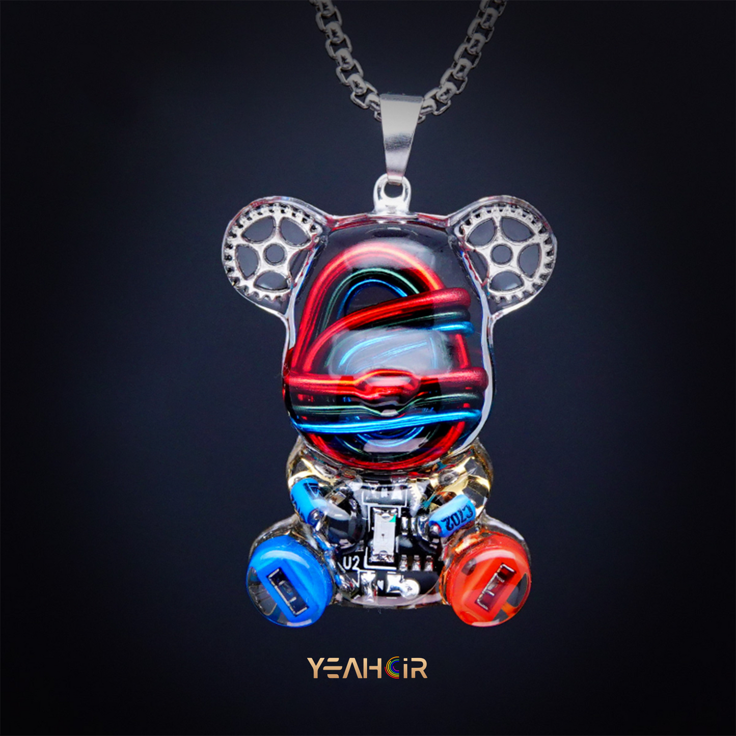 Mechanical Small Bear:Necklace