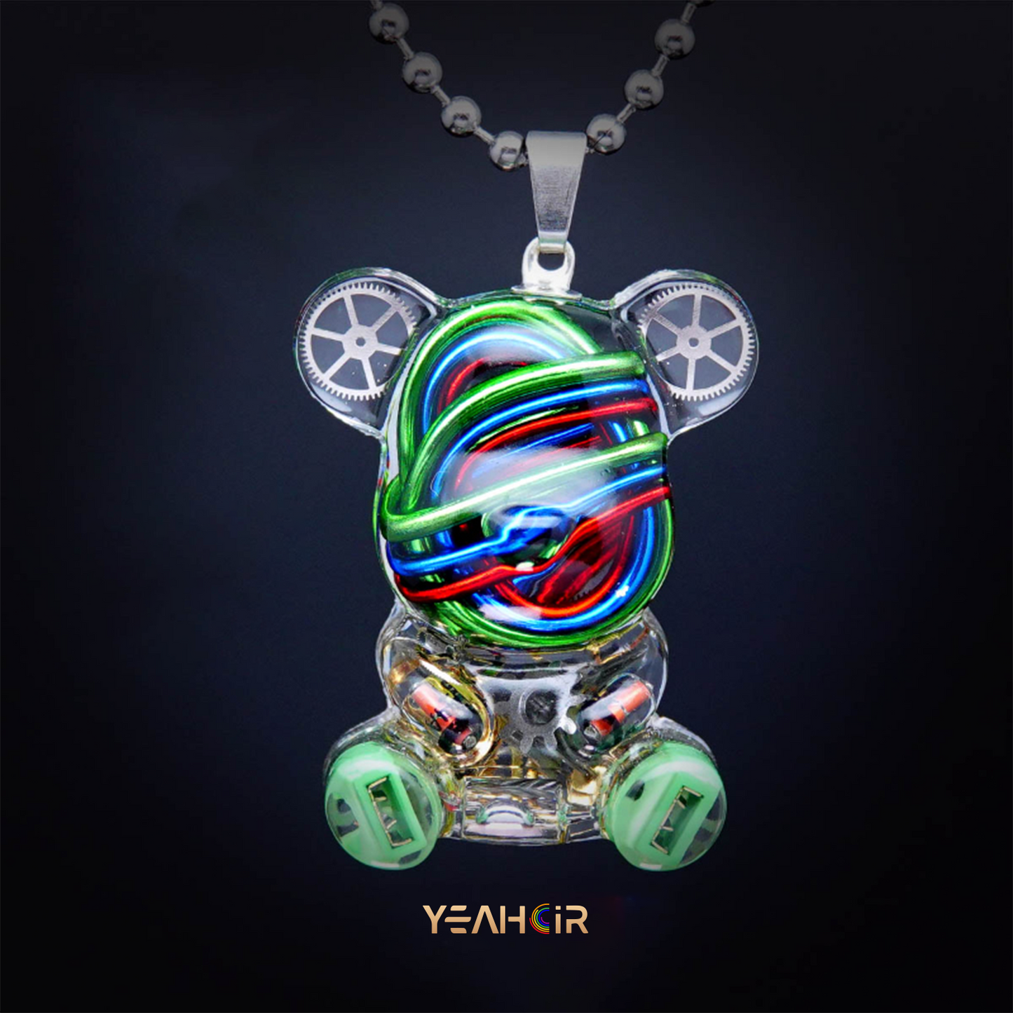 Mechanical Small Bear:Necklace