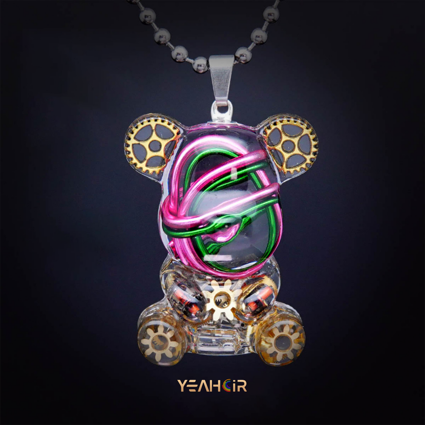 Mechanical Small Bear:Necklace