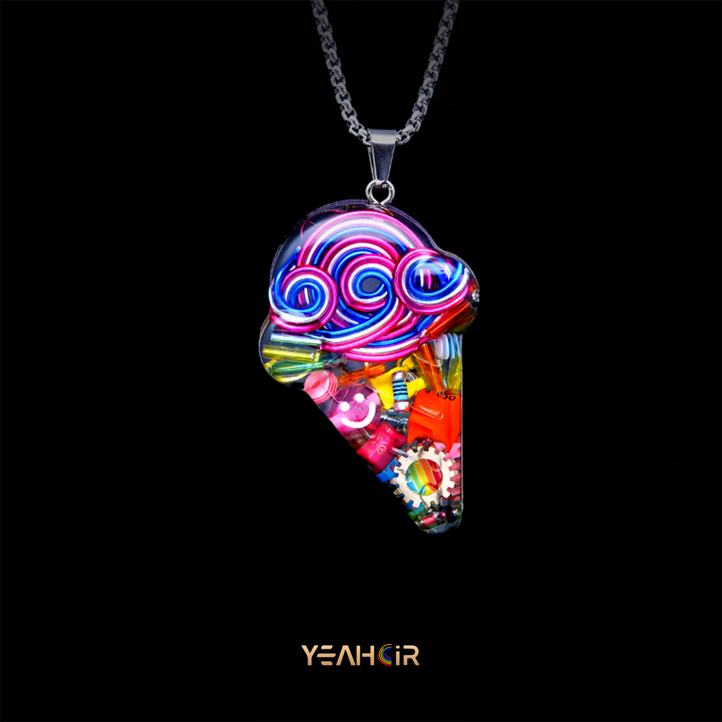 Rainbow Cone: Necklace