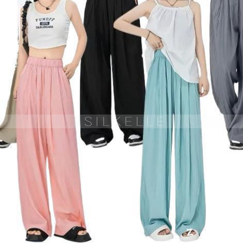 Dopamine pleated pants for women, high waist, slim and versatile wide-leg pants