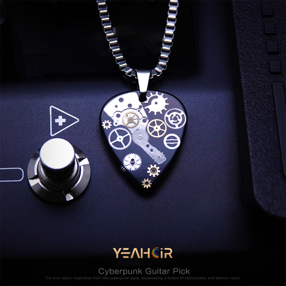 Electric guitar pick: necklace