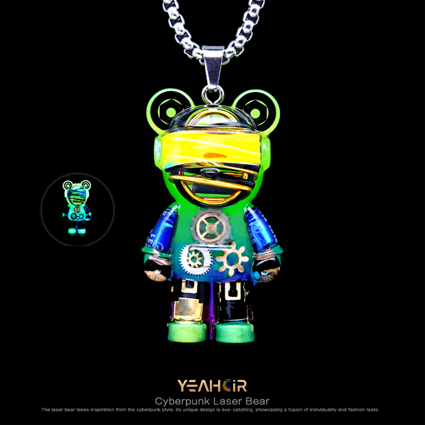 Laser Bear: Necklace