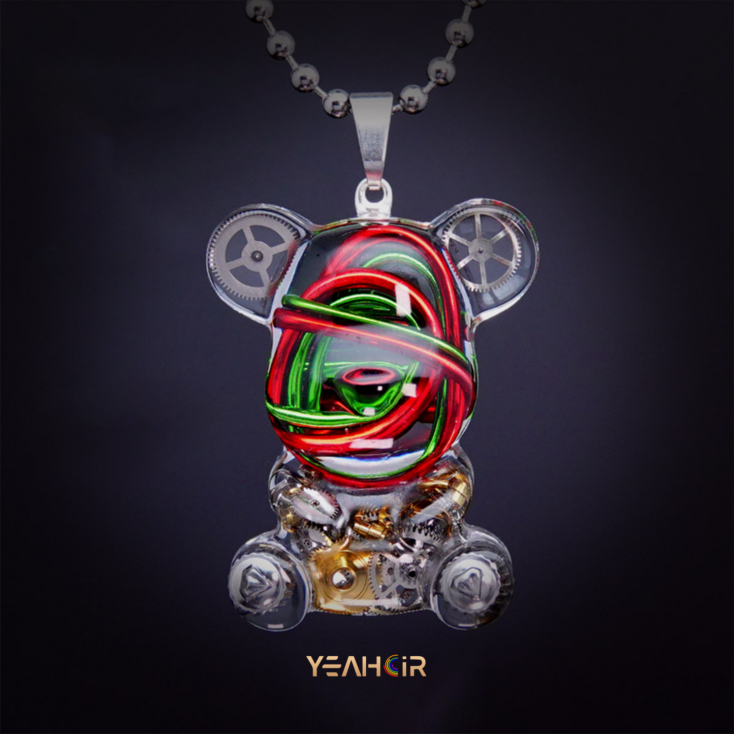 Mechanical Small Bear:Necklace