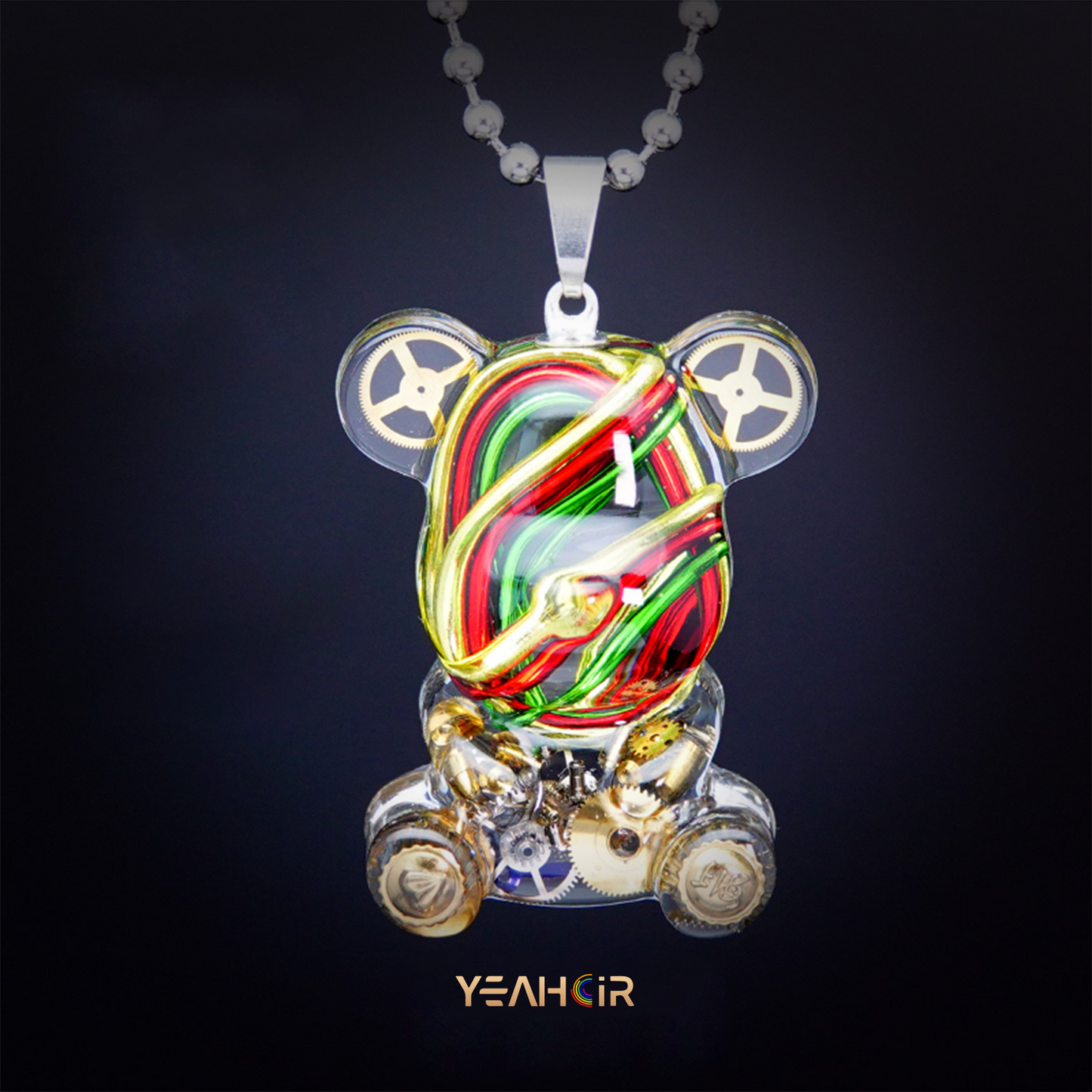 Mechanical Small Bear:Necklace