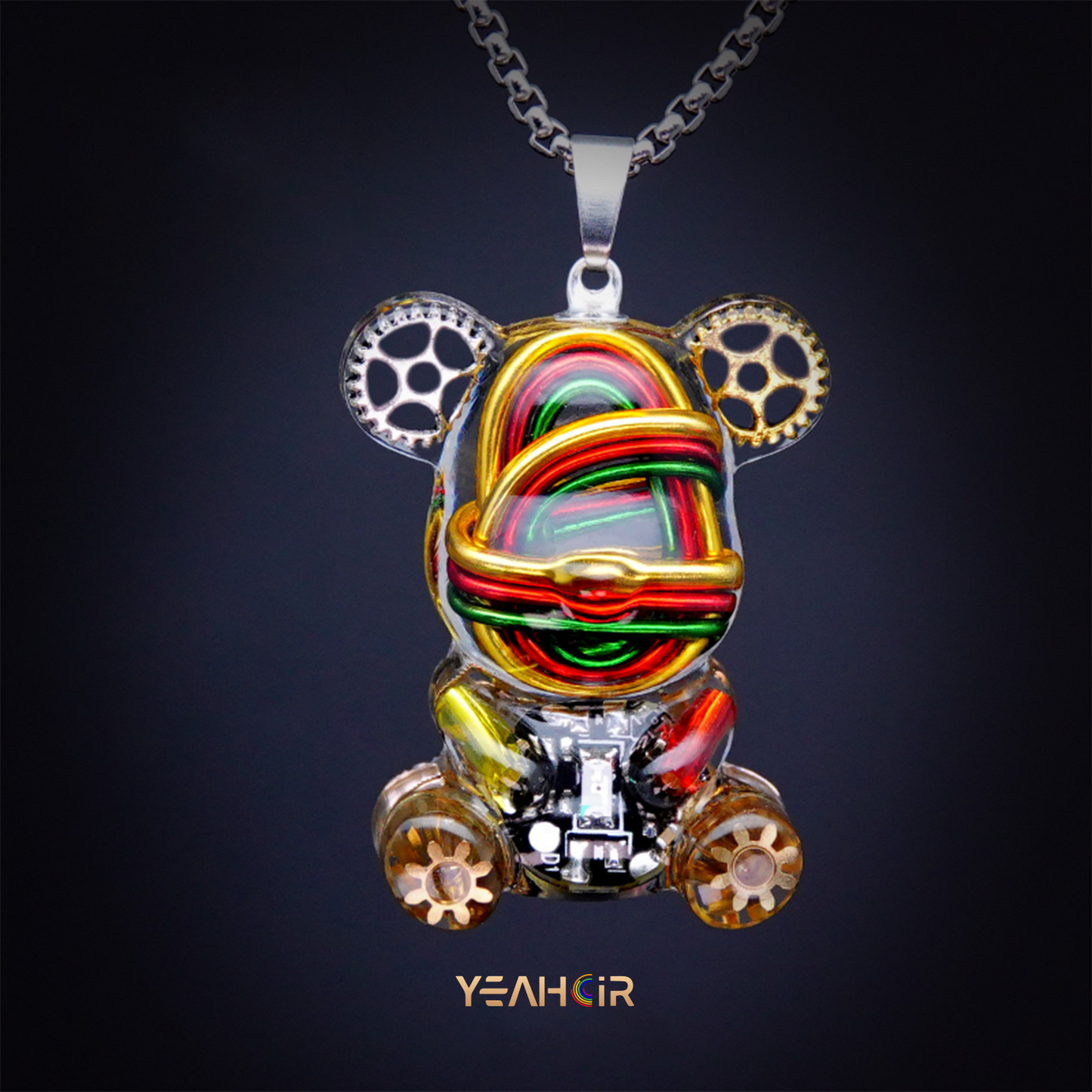 Mechanical Small Bear:Necklace