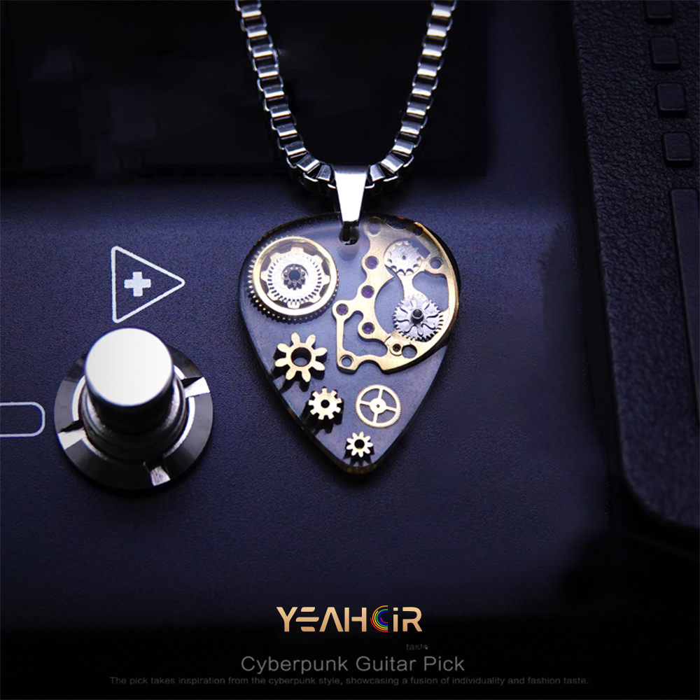 Electric guitar pick: necklace