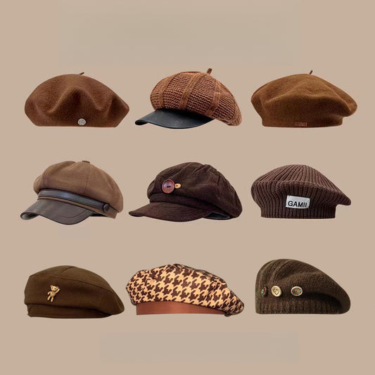 Beret: Brown